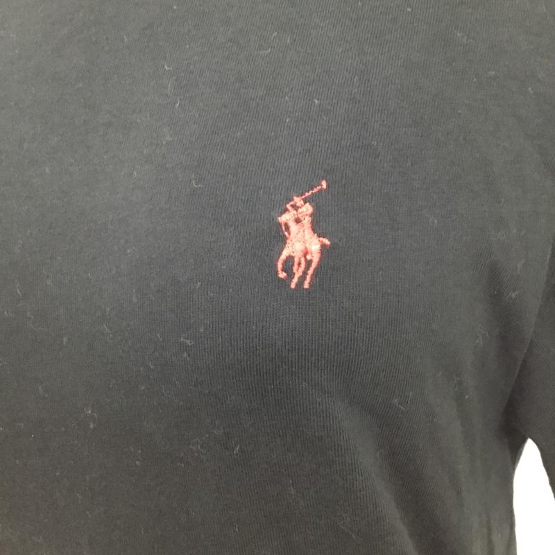 ポロラルフローレン POLO RALPH LAUREN Tシャツ 半袖 キッズ レディース クルーネック M ワンポイント 黒 / ブラック / ボーイズ USED 古着 中古 10099947