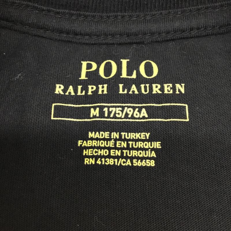 ポロラルフローレン POLO RALPH LAUREN Tシャツ 半袖 キッズ レディース クルーネック M ワンポイント 黒 / ブラック / ボーイズ USED 古着 中古 10099947