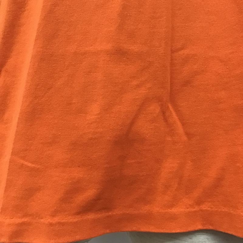 ロゴセブン LOGO7 Tシャツ 半袖 半袖カットソー プリントTシャツ クルーネックカットソー Vネックカットソー プリント 橙 / オレンジ / メンズ USED 古着 中古 10099966