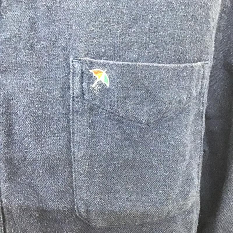 アーノルドパーマー Arnold Palmer シャツ、ブラウス 長袖 長袖シャツ カラーシャツ ポケットシャツ 長袖カットソー 4 ロゴ、文字 X 刺繍 青 / ブルー / メンズ USED 古着 中古 10099979