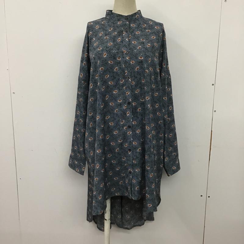 サンディー sandy シャツ、ブラウス 長袖 長袖シャツ カジュアルシャツ ノーカラーシャツ 総柄シャツ 花柄 ブラウス FREE 総柄 X 花柄 マルチカラー / マルチカラー / レディース USED 古着 中古 10099994