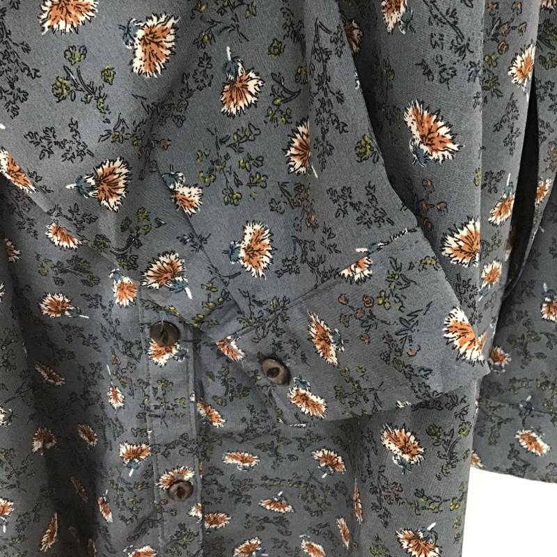 サンディー sandy シャツ、ブラウス 長袖 長袖シャツ カジュアルシャツ ノーカラーシャツ 総柄シャツ 花柄 ブラウス FREE 総柄 X 花柄 マルチカラー / マルチカラー / レディース USED 古着 中古 10099994
