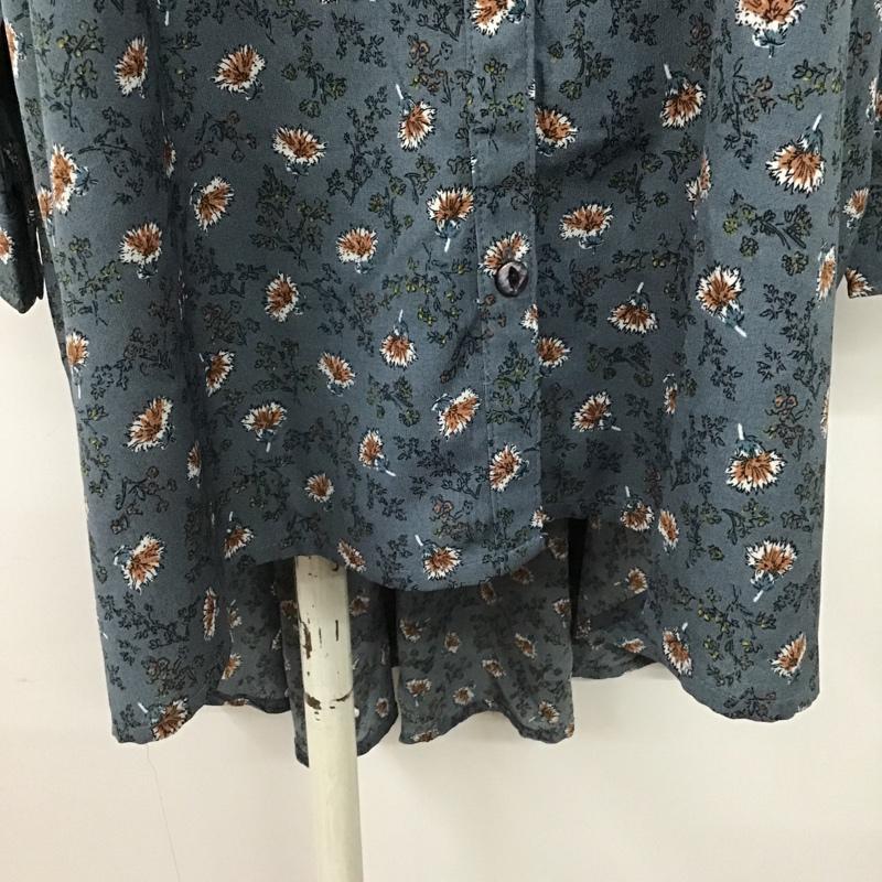 サンディー sandy シャツ、ブラウス 長袖 長袖シャツ カジュアルシャツ ノーカラーシャツ 総柄シャツ 花柄 ブラウス FREE 総柄 X 花柄 マルチカラー / マルチカラー / レディース USED 古着 中古 10099994
