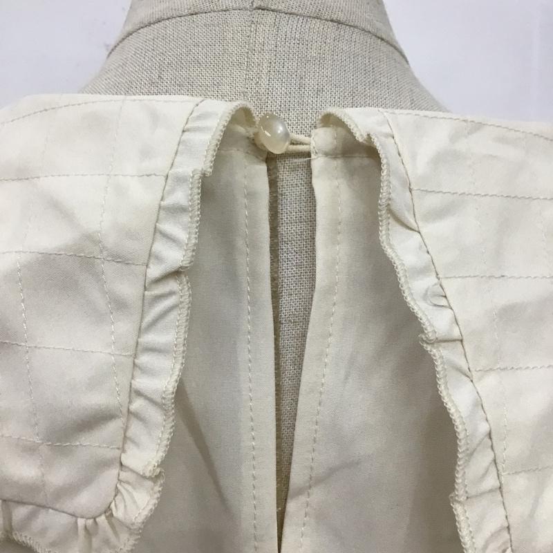 エヘカソポ ehka sopo カットソー 長袖 長袖ブラウス ビックカラーシャツ 長袖カットソー 長袖シャツ バックスリットシャツ FREE 無地 オフホワイト / オフホワイト /  レディース USED 古着 中古 10099997