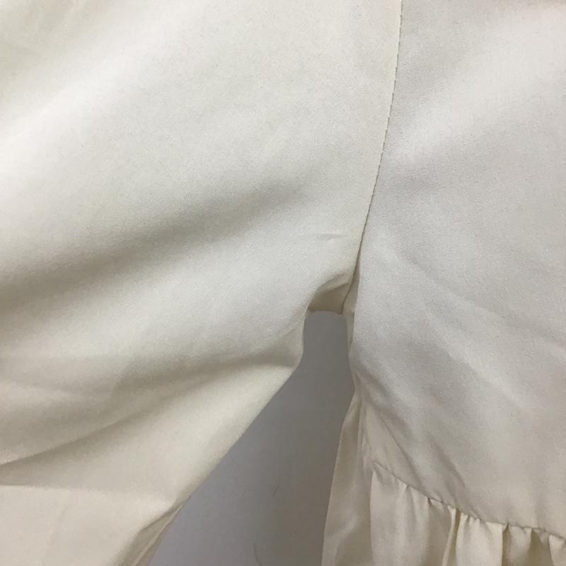 エヘカソポ ehka sopo カットソー 長袖 長袖ブラウス ビックカラーシャツ 長袖カットソー 長袖シャツ バックスリットシャツ FREE 無地 オフホワイト / オフホワイト /  レディース USED 古着 中古 10099997