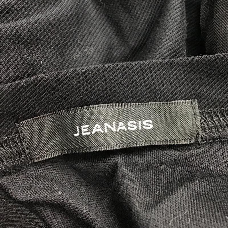ジーナシス JEANASIS カットソー 半袖 JS062870SB チュールボリュームスリーブカットソー クルーネックカットソー 半袖カットソー FREE 無地 黒 / ブラック /  レディース USED 古着 中古 10100000