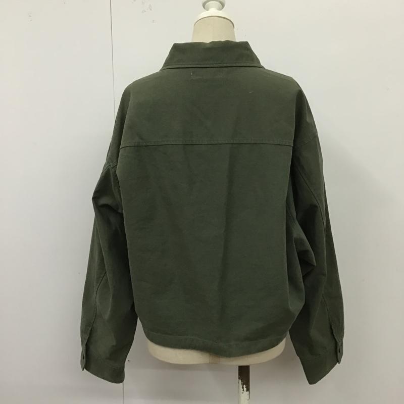 マウジー MOUSSY ジャケット、上着 ジャケット、ブレザー 010BSA30-3020 ワイドスリーブミリタリーシャツ カジュアルジャケット カラージャケット ミリタリージャケット FREE 無地 カーキ / カーキ / レディース USED 古着 中古 10100002