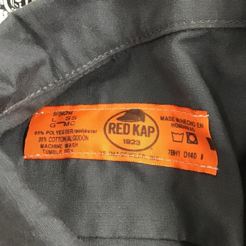 レッドキャップ RED KAP シャツ、ブラウス 半袖 redkap×ratfink 半袖シャツ カラーシャツ コラボ カジュアルシャツ L ロゴ、文字 灰 / グレー / メンズ USED 古着 中古 10100020