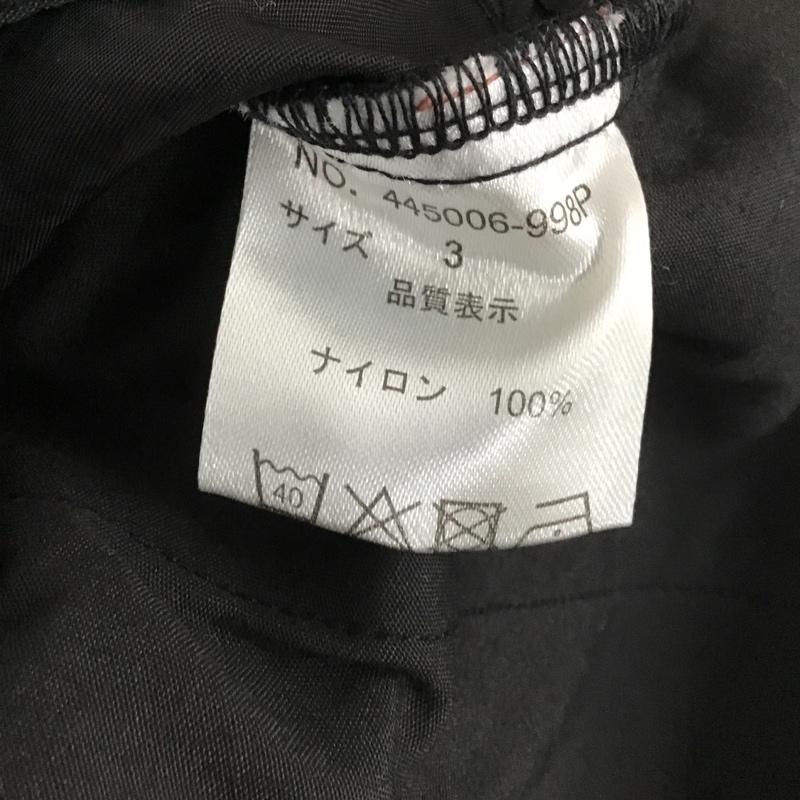ノーアイディ NO ID. パンツ サルエルパンツ 445006-998P サルエルテーパードトラウザーズ スリムパンツ カジュアルパンツ ストレッチパンツ 3 無地 黒 / ブラック / メンズ USED 古着 中古 10100026