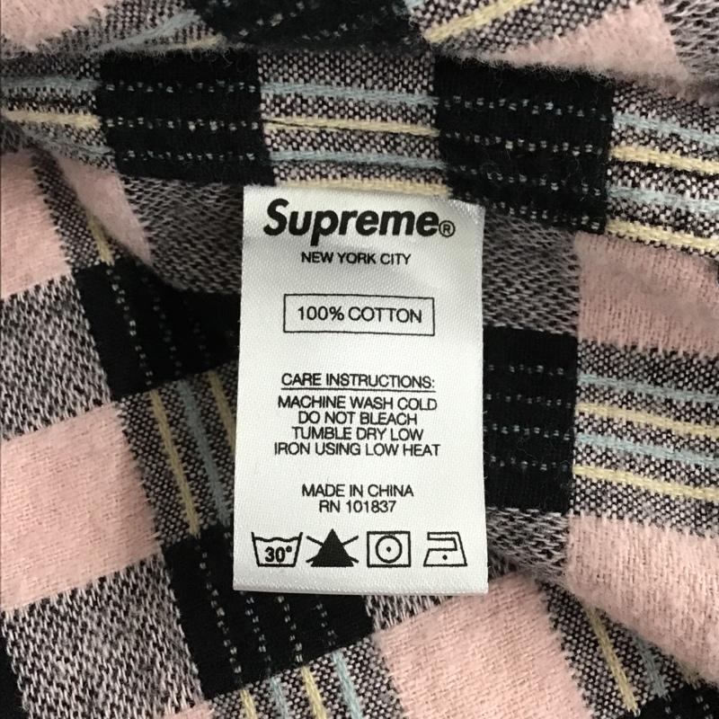 シュプリーム Supreme シャツ、ブラウス 長袖 17SS CHECKERPLAIDFLANNELSHIRT 長袖シャツ チェックシャツ カジュアルシャツ M チェック 黒 / ブラック / X 桃 / ピンク / メンズ USED 古着 中古 10100034