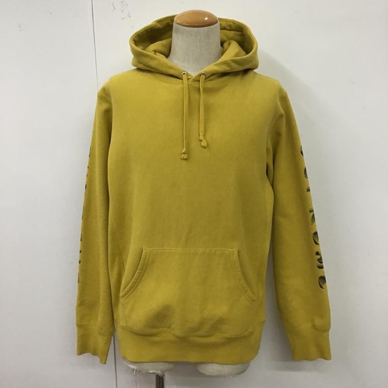 シュプリーム Supreme パーカー 長袖 2018AW GradientSleeveHooded プルオーバーパーカー 長袖スウェット 長袖パーカー M ロゴ、文字 黄 / イエロー / メンズ USED 古着 中古 10100036