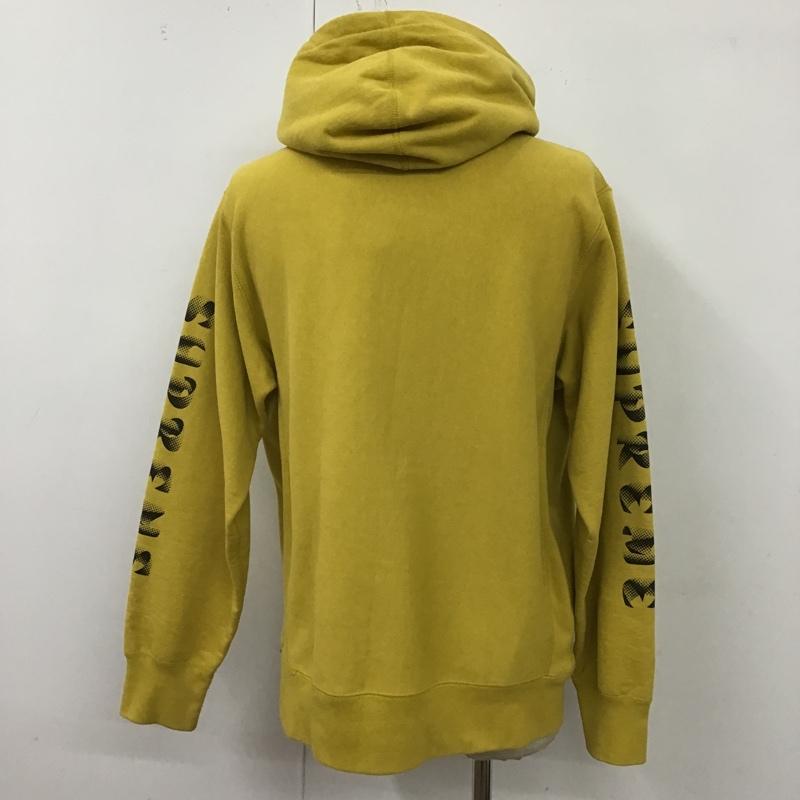 シュプリーム Supreme パーカー 長袖 2018AW GradientSleeveHooded プルオーバーパーカー 長袖スウェット 長袖パーカー M ロゴ、文字 黄 / イエロー / メンズ USED 古着 中古 10100036
