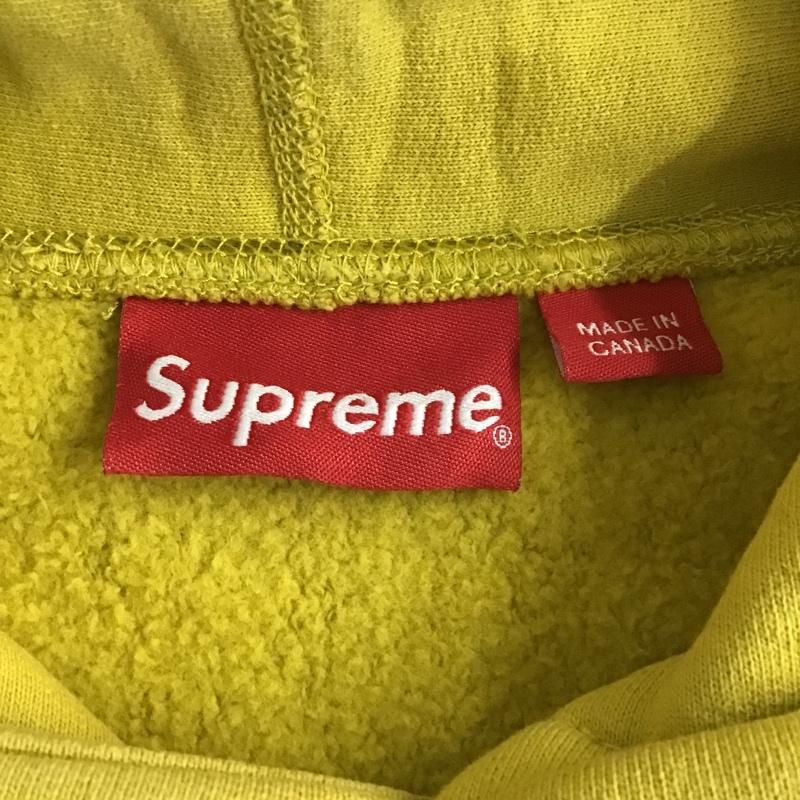 シュプリーム Supreme パーカー 長袖 2018AW GradientSleeveHooded プルオーバーパーカー 長袖スウェット 長袖パーカー M ロゴ、文字 黄 / イエロー / メンズ USED 古着 中古 10100036
