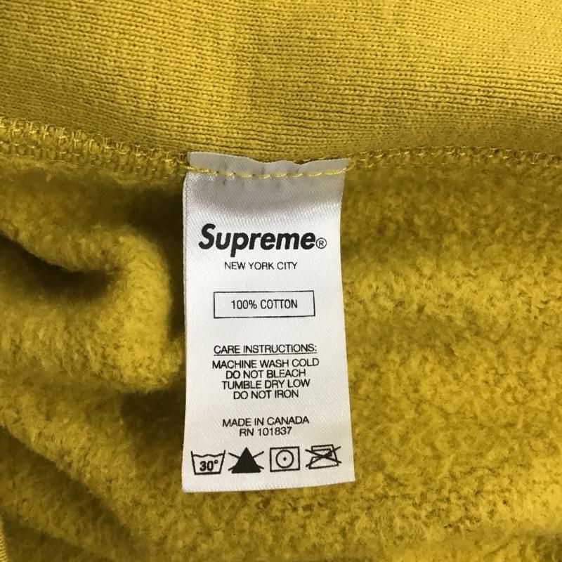 シュプリーム Supreme パーカー 長袖 2018AW GradientSleeveHooded プルオーバーパーカー 長袖スウェット 長袖パーカー M ロゴ、文字 黄 / イエロー / メンズ USED 古着 中古 10100036