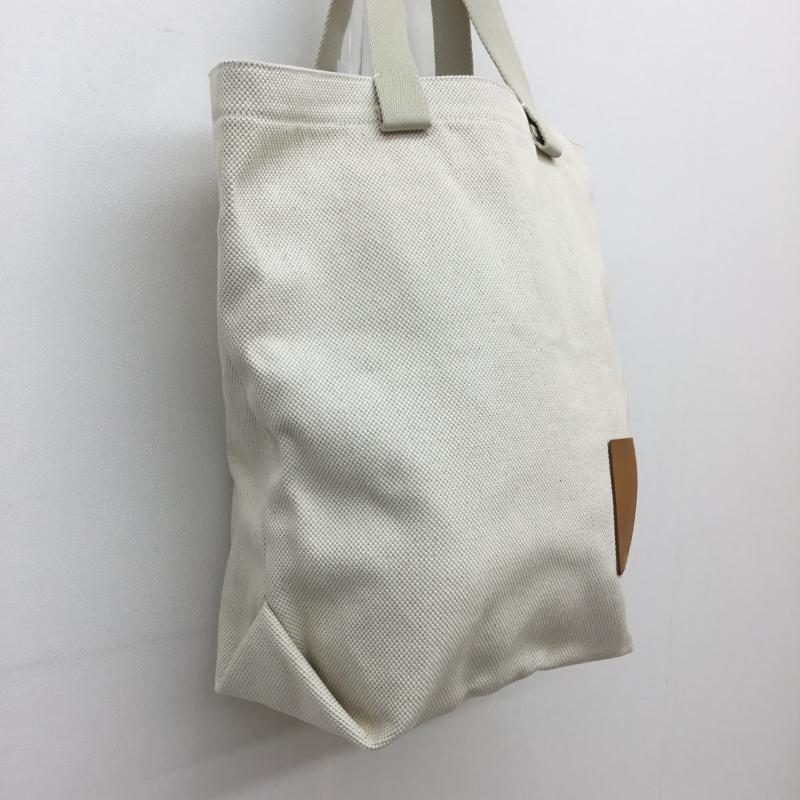 イルビゾンテ IL BISONTE トートバッグ トートバッグ キャンバス トートバッグ ロゴ、文字 ベージュ / ベージュ / メンズ USED 古着 中古 10100039