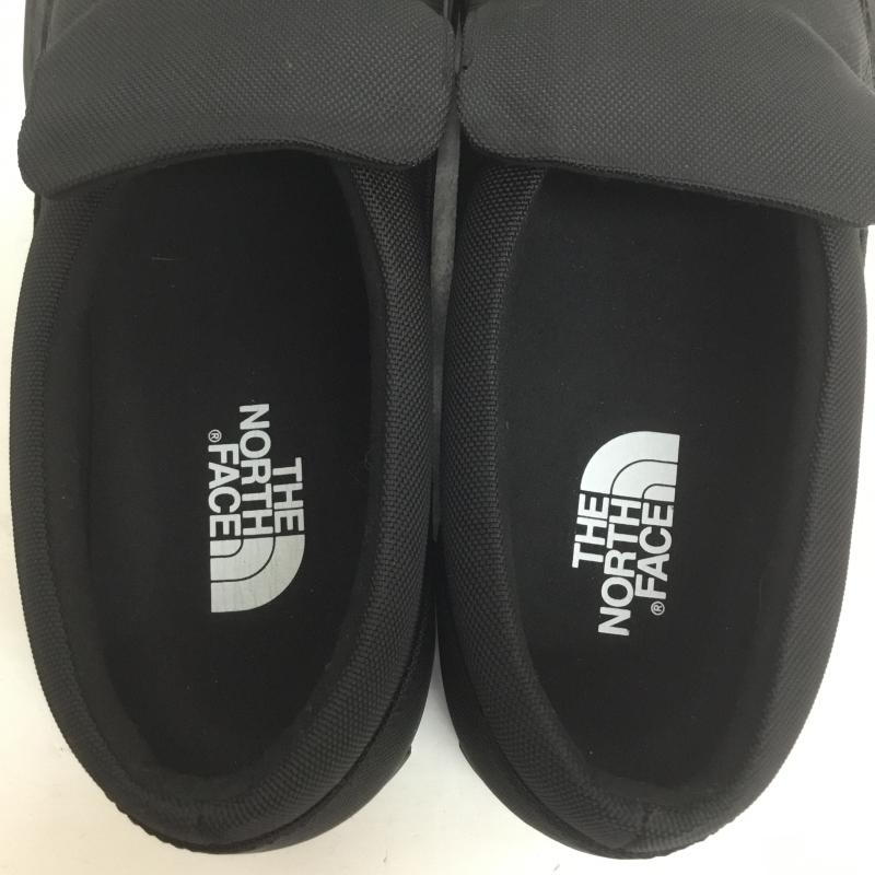 ザノースフェイス THE NORTH FACE スニーカー スニーカー Shuttle Slip-On WP シャトル スリッポン ウォータープルーフ NF52140 26.0cm ロゴ、文字 黒 / ブラック / メンズ USED 古着 中古 10100040