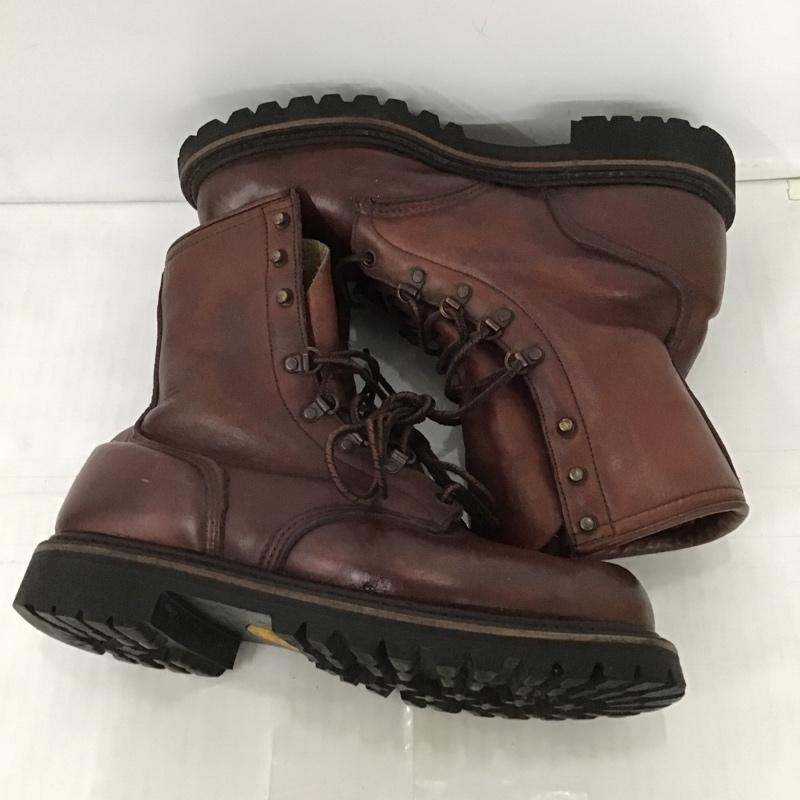 レッドウィング RED WING ブーツ ショートブーツ レースアップブーツ 7 1/2D ワンポイント 茶 / ブラウン / メンズ USED 古着 中古 10100059