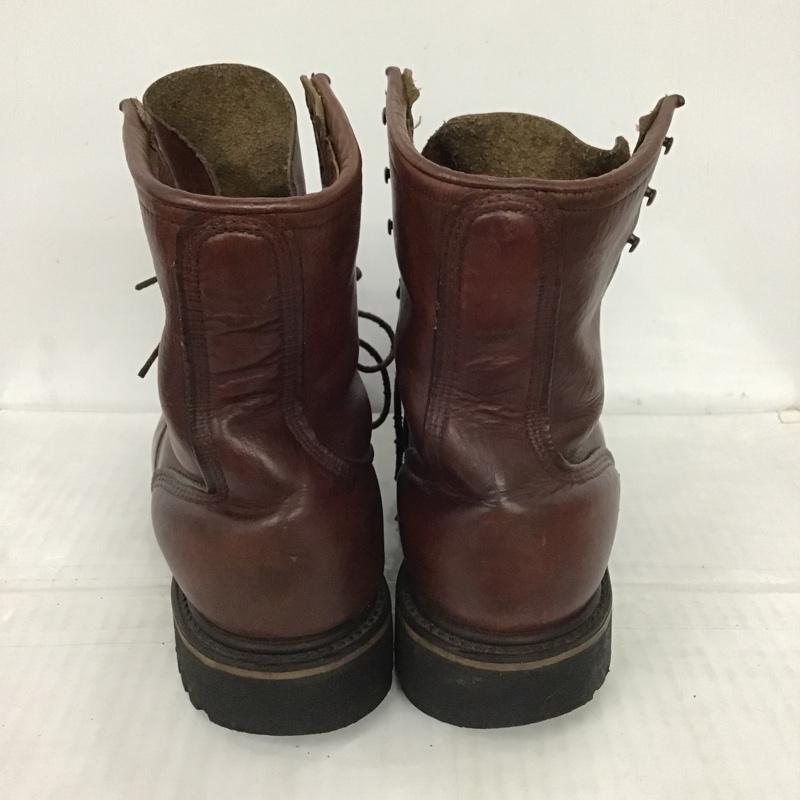 レッドウィング RED WING ブーツ ショートブーツ レースアップブーツ 7 1/2D ワンポイント 茶 / ブラウン / メンズ USED 古着 中古 10100059