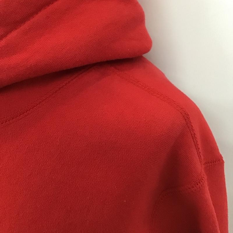シュプリーム Supreme パーカー 長袖 スウェット プルオーバー フーディー スモールロゴ 裏起毛 M ロゴ、文字 赤 / レッド / メンズ USED 古着 中古 10100069