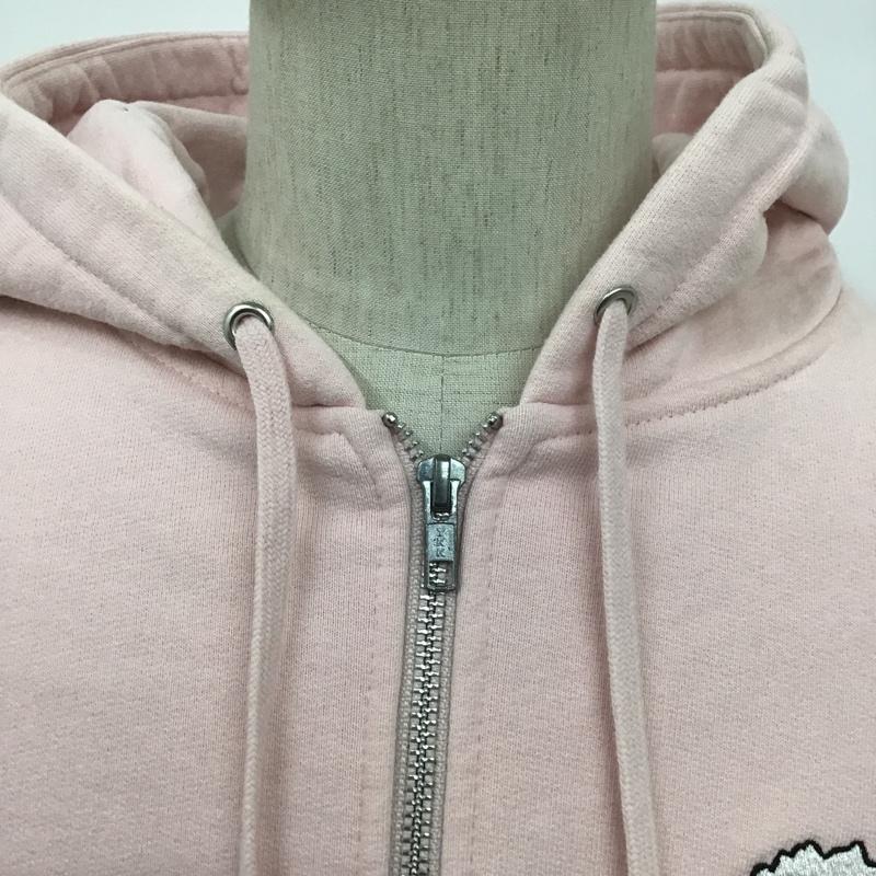 シュプリーム Supreme パーカー 長袖 Gonz Ramm Zip Up Sweatshirt Mark Gonzales 2017AW 裏起毛 M ワンポイント 桃 / ピンク / メンズ USED 古着 中古 10100078
