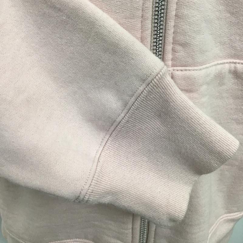 シュプリーム Supreme パーカー 長袖 Gonz Ramm Zip Up Sweatshirt Mark Gonzales 2017AW 裏起毛 M ワンポイント 桃 / ピンク / メンズ USED 古着 中古 10100078