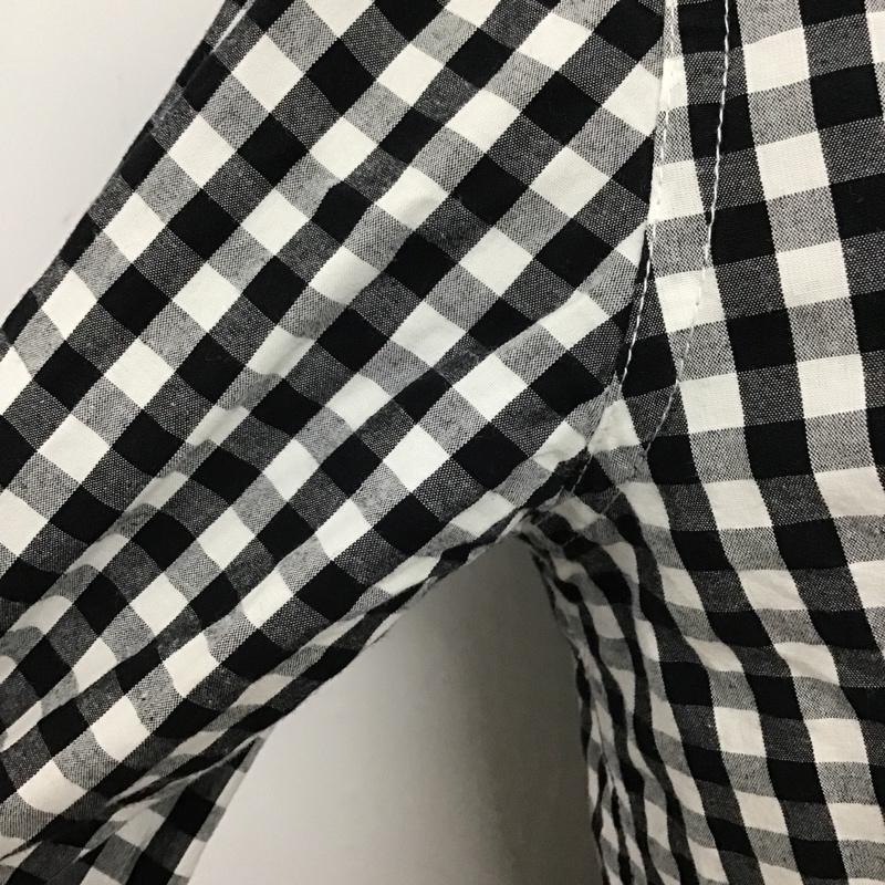 エックスガール X-girl シャツ、ブラウス 長袖 0502401 長袖ブラウス 長袖シャツ チェックシャツ ボタンダウンシャツ 1 チェック 白 / ホワイト / X 黒 / ブラック / レディース USED 古着 中古 10100178