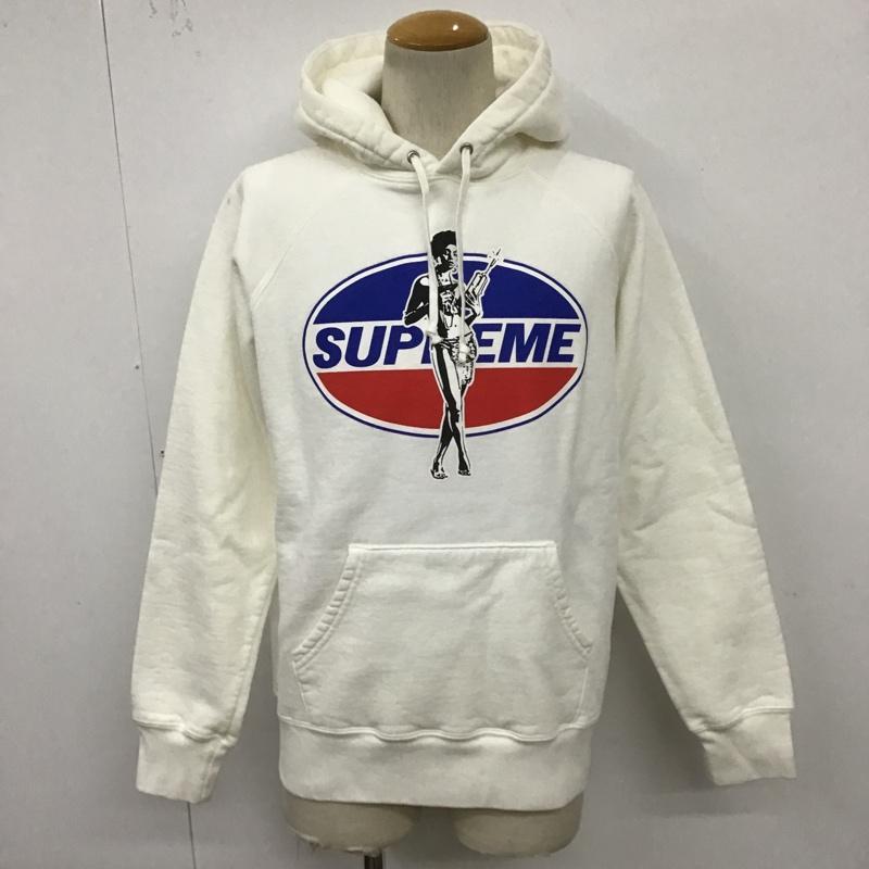 シュプリーム Supreme パーカー 長袖 17AW シュプリーム×ヒステリックグラマーダイナマイトガールプリントパーカー 長袖パーカー スウェット S プリント 白 / ホワイト / メンズ USED 古着 中古 10100191