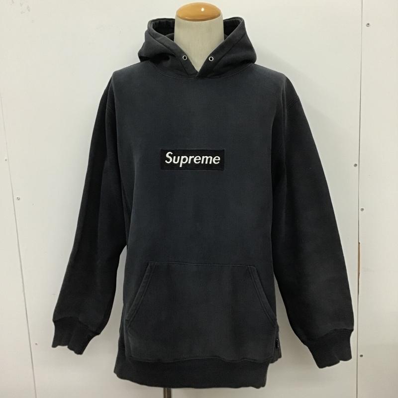 シュプリーム Supreme パーカー 長袖 FW21 BoxLogoHoodedSweatshirtWashedNavy 長袖パーカー スウェット L ロゴ、文字 紺 / ネイビー / メンズ USED 古着 中古 10100193
