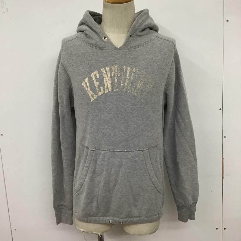 ビームス BEAMS パーカー 長袖 長袖スウェット 長袖トレーナー リブカットソー 長袖カットソー プリントトレーナー 長袖パーカー M プリント 灰 / グレー / メンズ USED 古着 中古 10100201