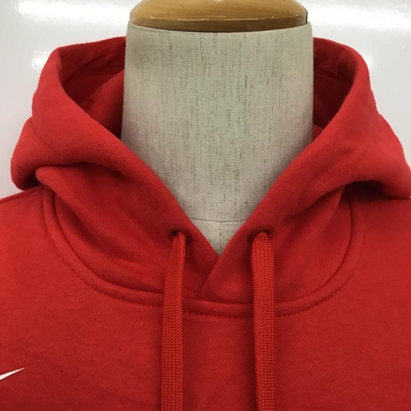 ナイキ NIKE パーカー 長袖 長袖パーカー フード付きパーカー プリントスウェット トレーナー スポーツウェア L プリント 赤 / レッド / メンズ USED 古着 中古 10100202