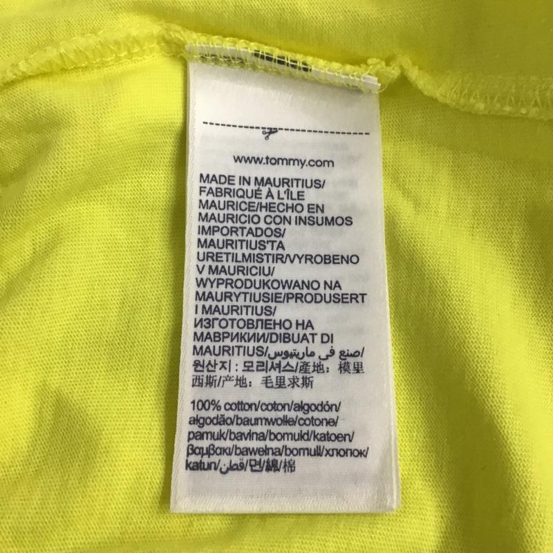 トミーヒルフィガー TOMMY HILFIGER Tシャツ 半袖 半袖 XL ロゴ、文字 黄 / イエロー / メンズ USED 古着 中古 10100218
