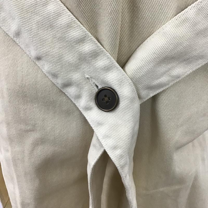 フリークスストア FREAK'S STORE ワンピース ひざ丈スカート ロングワンピース デニムワンピース ノースリーブカットソー サイドスリット 無地 アイボリー / アイボリー /  レディース USED 古着 中古 10100245