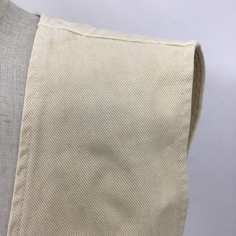 フリークスストア FREAK'S STORE ワンピース ひざ丈スカート ロングワンピース デニムワンピース ノースリーブカットソー サイドスリット 無地 アイボリー / アイボリー /  レディース USED 古着 中古 10100245