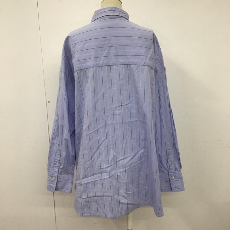 ローリーズファーム LOWRYS FARM シャツ、ブラウス 長袖 LF622006AD ストライプオーバーシャツ 長袖シャツ カラーシャツ カジュアルシャツ FREE ストライプ マルチカラー / マルチカラー / レディース USED 古着 中古 10100250