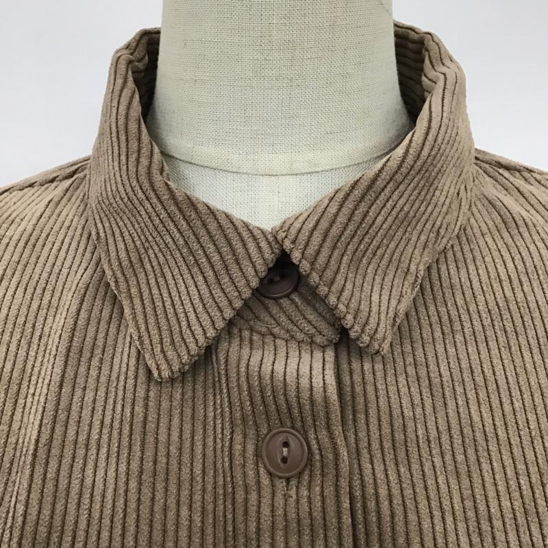 アズールバイマウジー AZUL BY MOUSSY シャツ、ブラウス 長袖 250DAS30-052H ソフトコーデュロイシャツ 長袖シャツ カラーシャツ カジュアルシャツ M 無地 茶 / ブラウン / レディース USED 古着 中古 10100254