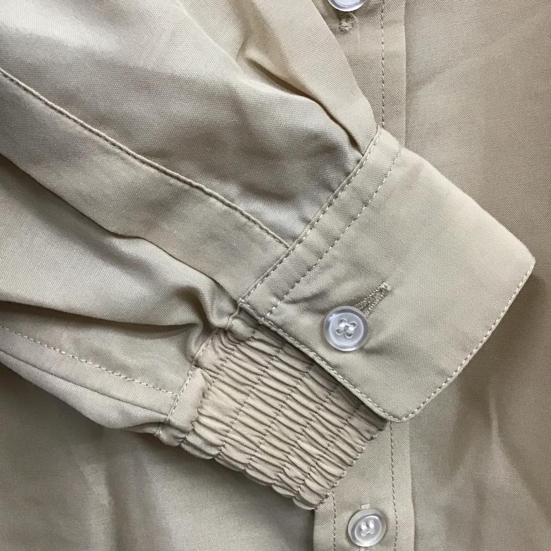 アズールバイマウジー AZUL BY MOUSSY ワンピース ひざ丈スカート 250DSC30-294C シャツワンピース 長袖シャツワンピース ロングワンピース S 無地 ベージュ / ベージュ / レディース USED 古着 中古 10100256
