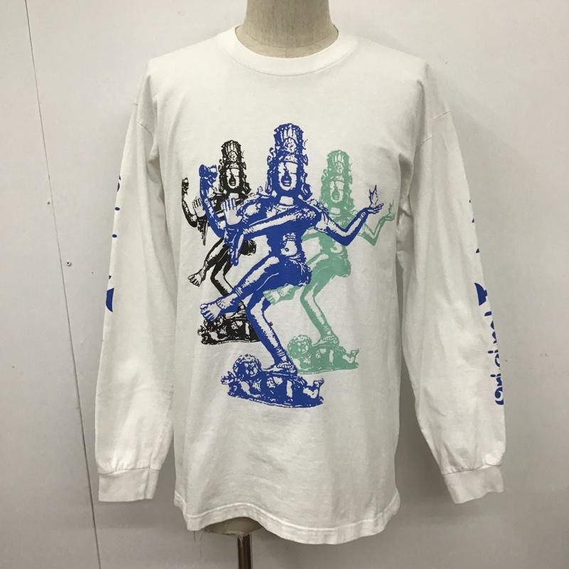 テンダーロイン TENDERLOIN カットソー 長袖 長袖カットソー クルーネックカットソー ロングスリーブカットソー プリントTシャツ PROCLUB L プリント 白 / ホワイト / メンズ USED 古着 中古 10100262