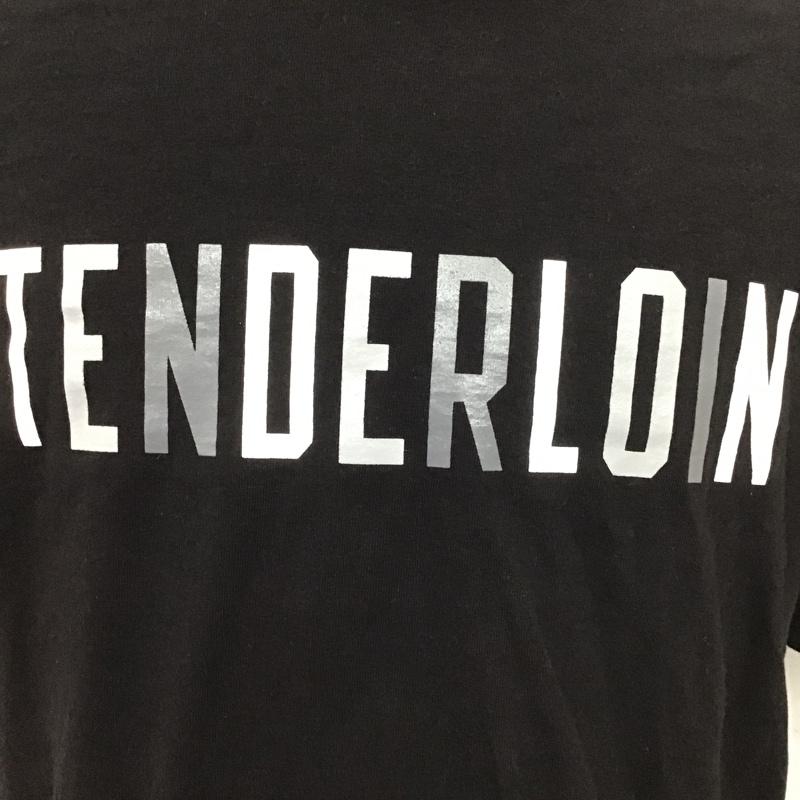 テンダーロイン TENDERLOIN Tシャツ 半袖 半袖カットソー プリントTシャツ クルーネックカットソー L プリント 黒 / ブラック / メンズ USED 古着 中古 10100263
