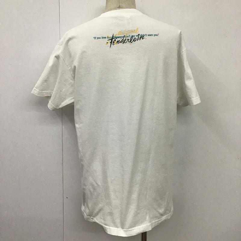 テンダーロイン TENDERLOIN Tシャツ 半袖 半袖カットソー プリントTシャツ クルーネックカットソー L プリント 白 / ホワイト / メンズ USED 古着 中古 10100267