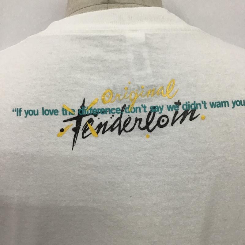 テンダーロイン TENDERLOIN Tシャツ 半袖 半袖カットソー プリントTシャツ クルーネックカットソー L プリント 白 / ホワイト / メンズ USED 古着 中古 10100267