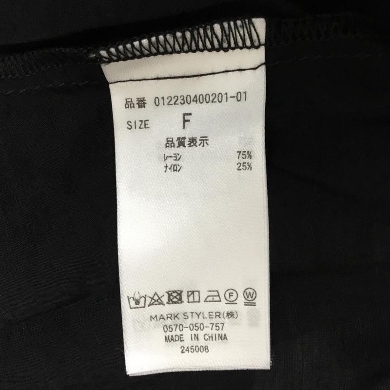 ムルーア MURUA シャツ、ブラウス 長袖 012230400201-01 バックスリットシアーシャツ 長袖シャツ カラーシャツ カジュアルシャツ FREE 無地 黒 / ブラック / レディース USED 古着 中古 10100282