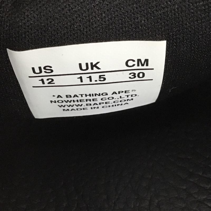 アベイシングエイプ A BATHING APE サンダル サンダル 箱有 30cm 30.0cm ワンポイント 黒 / ブラック / メンズ USED 古着 中古 10100326