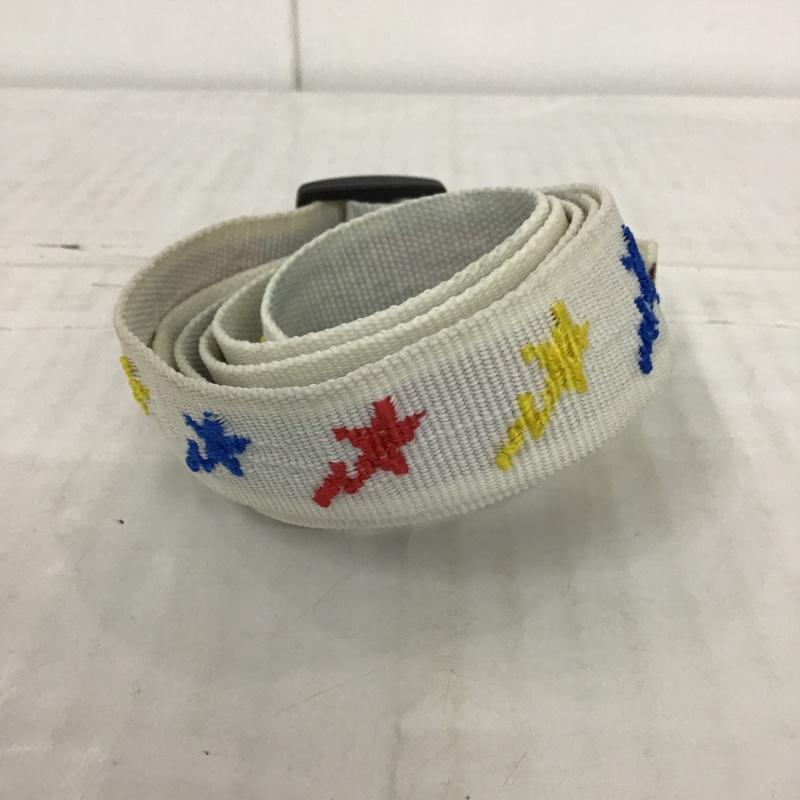 アベイシングエイプ A BATHING APE ベルト・バックル ベルト STAR BELT FREE 星 白 / ホワイト / X 青 / ブルー / X 赤 / レッド / X 黄 / イエロー / メンズ USED 古着 中古 10100334