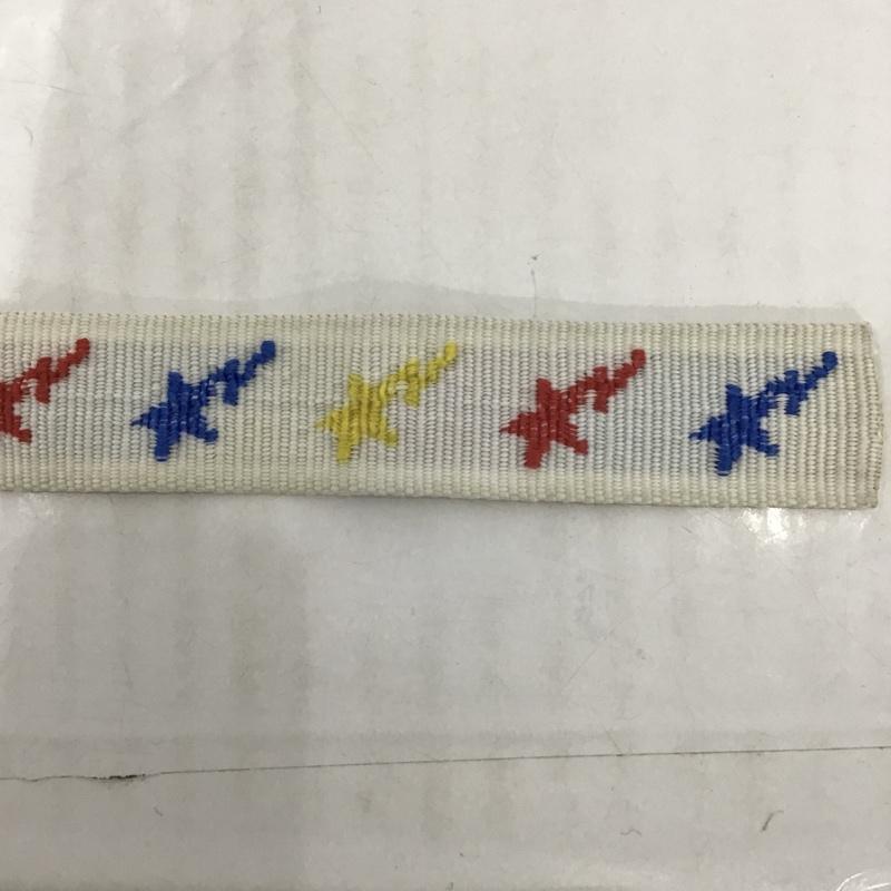 アベイシングエイプ A BATHING APE ベルト・バックル ベルト STAR BELT FREE 星 白 / ホワイト / X 青 / ブルー / X 赤 / レッド / X 黄 / イエロー / メンズ USED 古着 中古 10100334