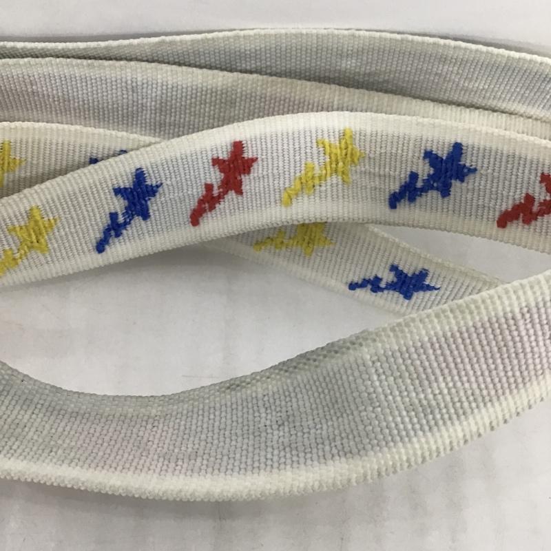 アベイシングエイプ A BATHING APE ベルト・バックル ベルト STAR BELT FREE 星 白 / ホワイト / X 青 / ブルー / X 赤 / レッド / X 黄 / イエロー / メンズ USED 古着 中古 10100334