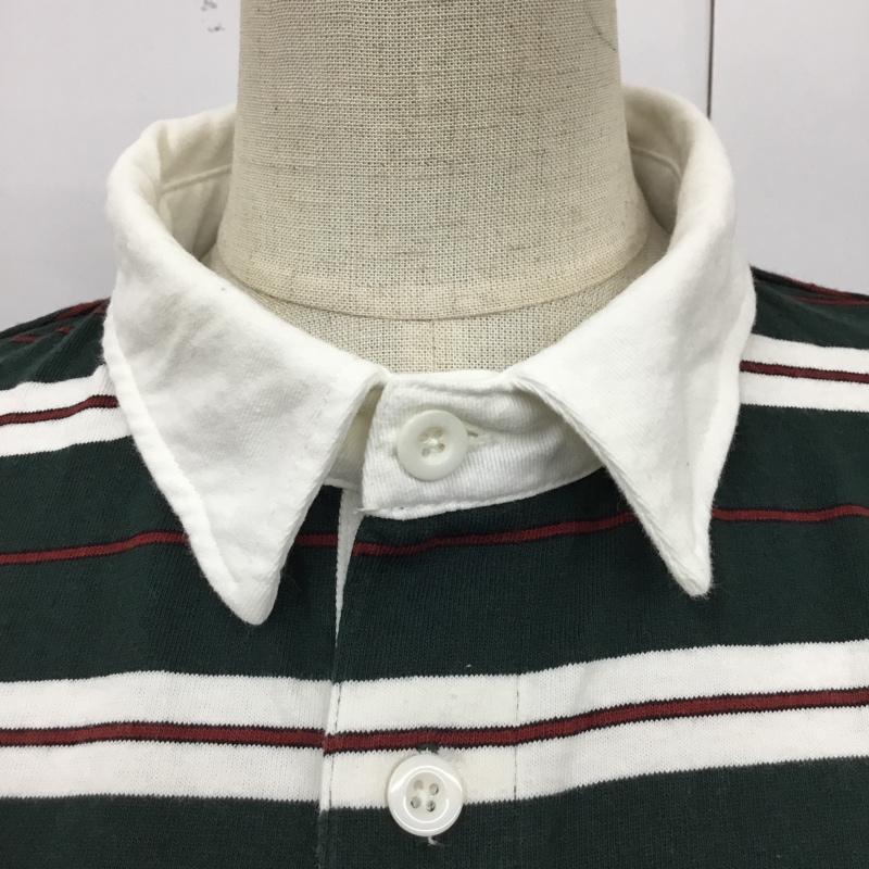 ユーエスポロアッスン U.S.POLO ASSN. ポロシャツ 長袖 PLL13231WG ラガーシャツ ボーダー FREE ワンポイント 白 / ホワイト / X 黒 / ブラック / X えんじ / ワインレッド / X 緑 / グリーン / レディース USED 古着 中古 10100359