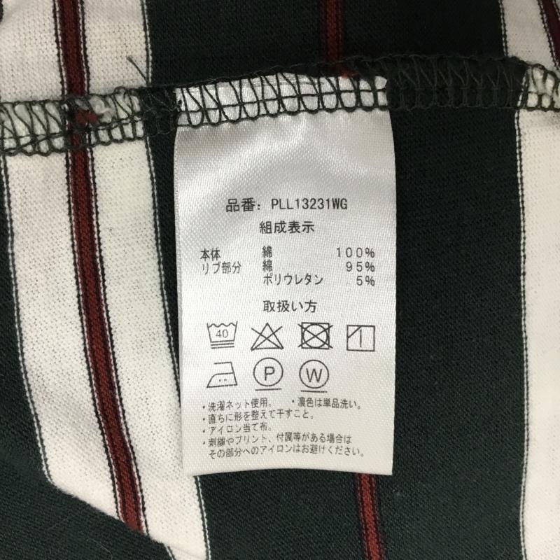 ユーエスポロアッスン U.S.POLO ASSN. ポロシャツ 長袖 PLL13231WG ラガーシャツ ボーダー FREE ワンポイント 白 / ホワイト / X 黒 / ブラック / X えんじ / ワインレッド / X 緑 / グリーン / レディース USED 古着 中古 10100359