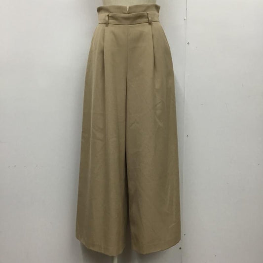 ナチュラルビューティーベーシック NATURAL BEAUTY BASIC ボトムス ボトムス 017-8130070 ワイドパンツ M 無地 ベージュ / ベージュ /  レディース USED 古着 中古 10100368