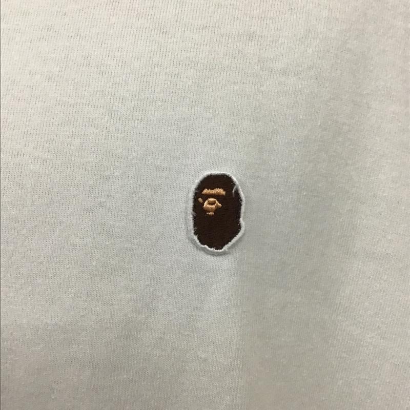 アベイシングエイプ A BATHING APE Tシャツ 半袖 半袖カットソー プリントTシャツ クルーネックカットソー XXL ロゴ、文字 白 / ホワイト / メンズ USED 古着 中古 10100373