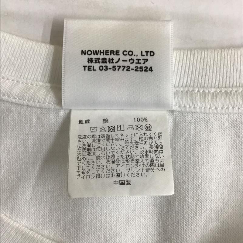 アベイシングエイプ A BATHING APE Tシャツ 半袖 半袖カットソー プリントTシャツ クルーネックカットソー XXL ロゴ、文字 白 / ホワイト / メンズ USED 古着 中古 10100373